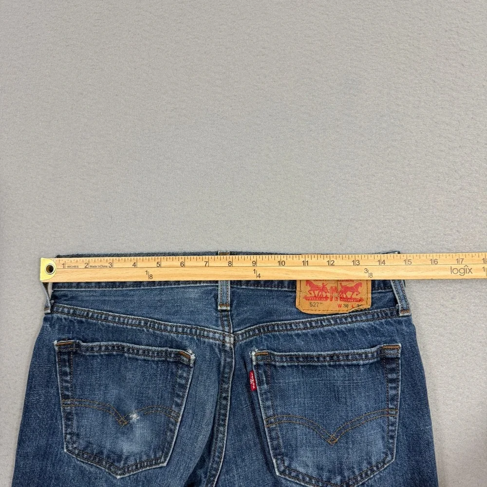 Levis 527 Slim Bootcut Jeans Men's 30x30 Blue Denim Y2K Western Rodeo Cowboy